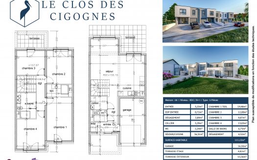 LE CLOS DES CIGOGNES – MAISON 3